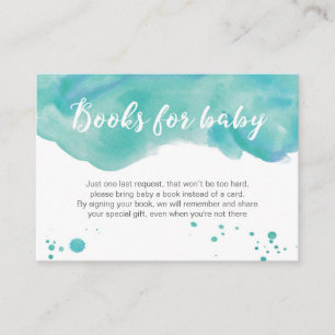 Carte d'insertion d'invitation de baby shower de