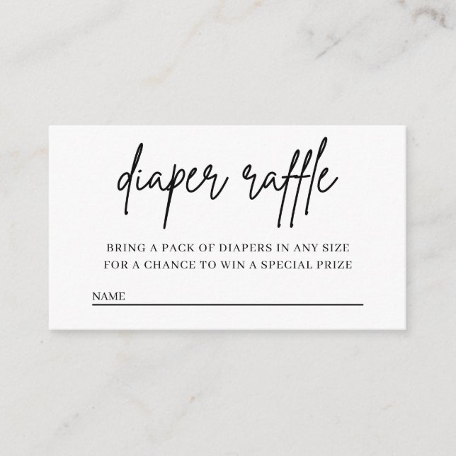 Carte d'insertion du Baby shower de calèche (Devant)