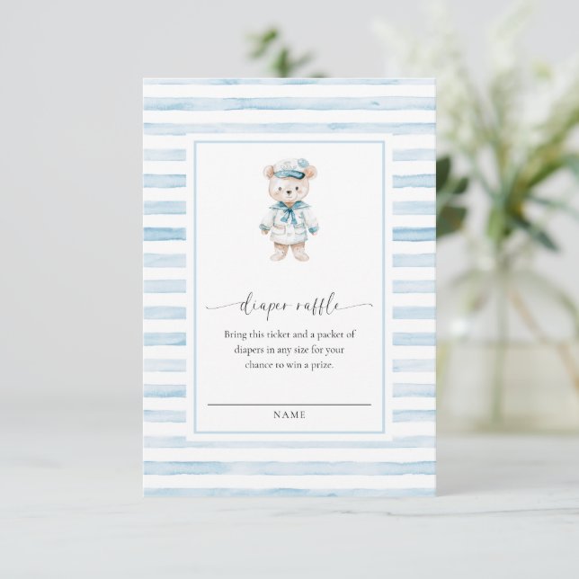 Carte d'insertion du billet de l'ours de mer Bleu  (Debout devant)