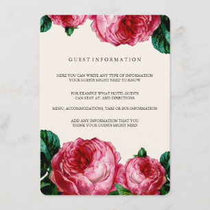CARTE D'INSERTION DU MARIAGE DE DÉCOUPAGE FLORALE 