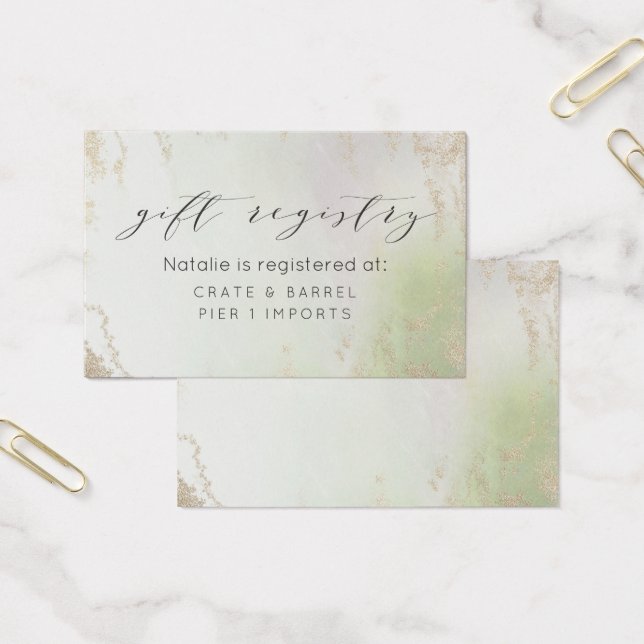Carte d'insertion du registre cadeau Ombre Spring  (Bureau)