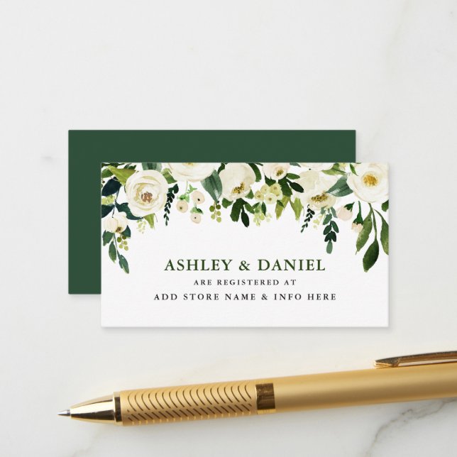 Carte d'insertion du registre des Mariages floraux (Devant/Arrière en situation)