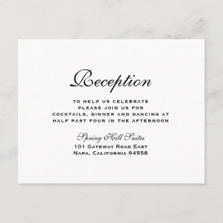 Carte d'insertion élégante