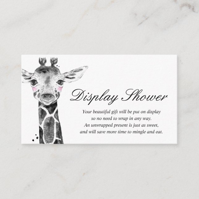 Carte d'insertion pour Baby Shower (Devant)