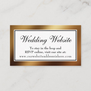 Carte d'insertion pour le site Web Smooth Gold Gla