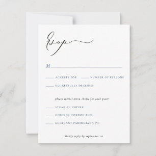 Carte d'insertion RSVP Script Classic RSVP
