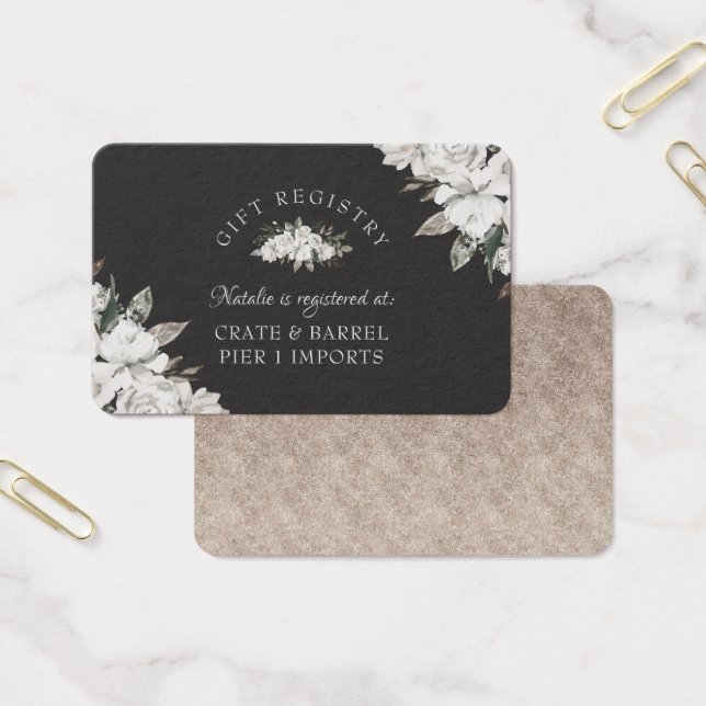 Carte d'insertion vintage Cherish Shower (Bureau)