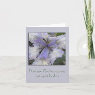 Carte d'inspiration Blue Iris