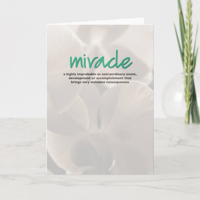 Carte d'inspiration de définition Miracle (Devant)