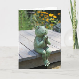 Carte d'inspiration de la grenouille à prier - Bla