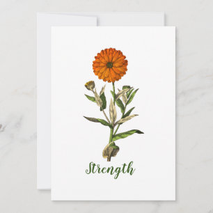 Carte d'inspiration personnalisée Marigold Strengt