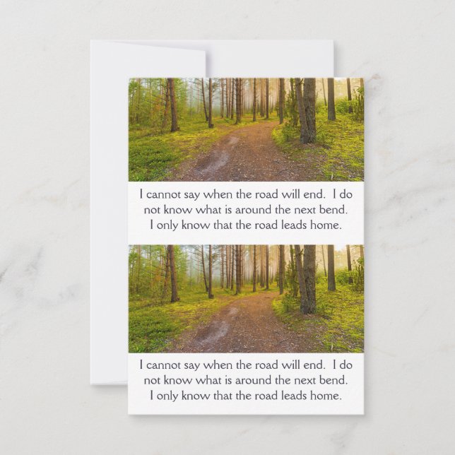 Carte d'inspiration Rainy Spring Faith Road (Devant)
