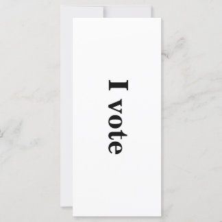 Carte d'intention "Je vote"