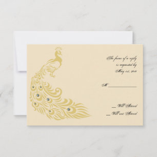 Carte d'intervention Peacock Elegance Art Déco Fla
