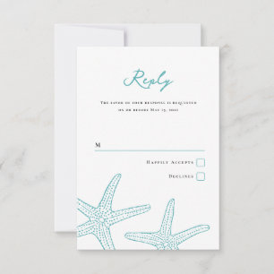 Carte d'intervention pour poisson étoilé turquoise