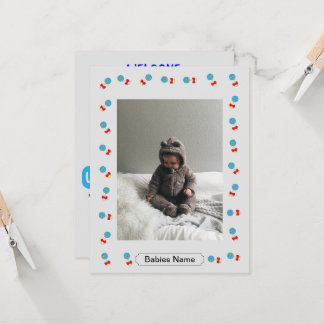 Carte d'introduction pour bébé