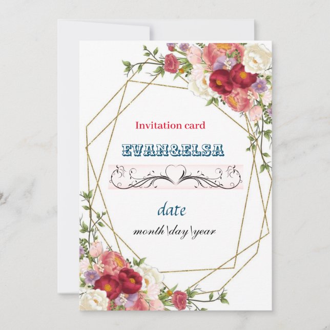 CARTE D'INVITATION (Devant)