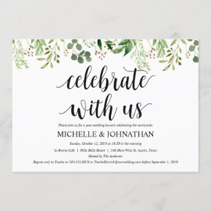 Carte d'invitation à Brunch Mariage de la Poste de