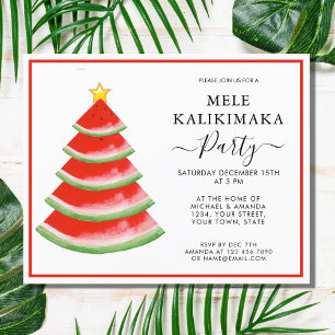 Carte d'invitation à la fête Budget Mele Kalikimak