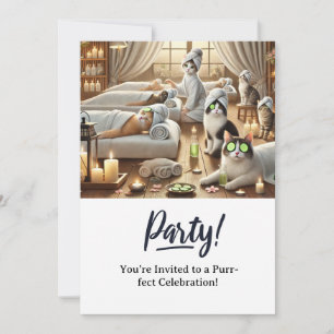 Carte d'invitation à la fête d'anniversaire du cha