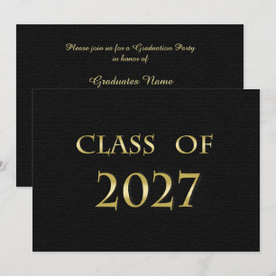 Carte d'invitation à la fête de fin d'études de la