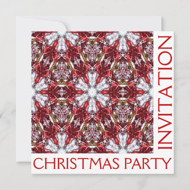 Carte d'invitation à la fête de Noël - Vierge (Devant)