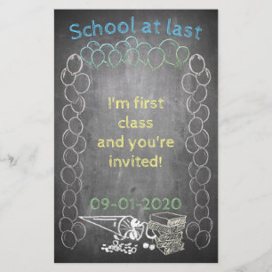 Carte d'invitation à l'inscription scolaire sur ta