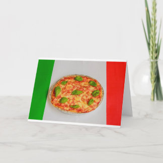 carte d'invitation à pizza italienne