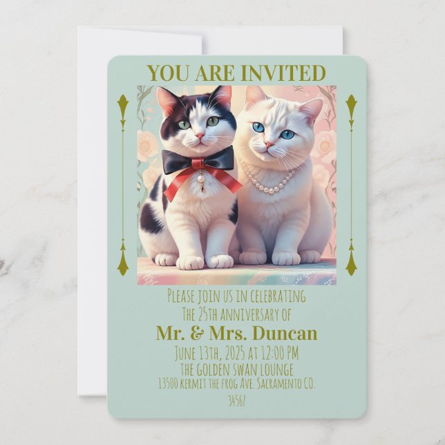 " CARTE D'INVITATION ANNIVERSAIRE POUR FAIRE-PART  (Devant)
