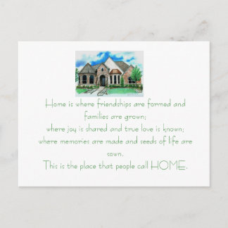 Carte d'invitation au chauffage domestique