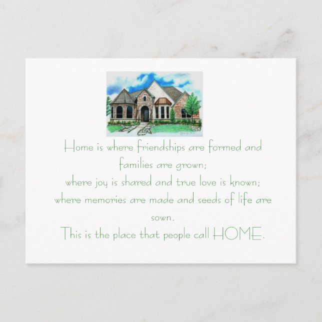Carte d'invitation au chauffage domestique (Devant)