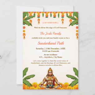 Carte d'invitation au chemin traditionnel de Sunda
