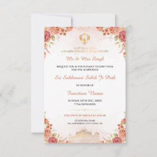 Carte d'invitation au Paath Sukhmani Sahib