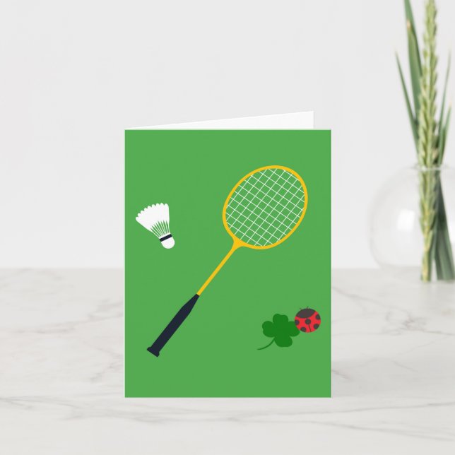 Carte d'invitation Badminton (Devant)