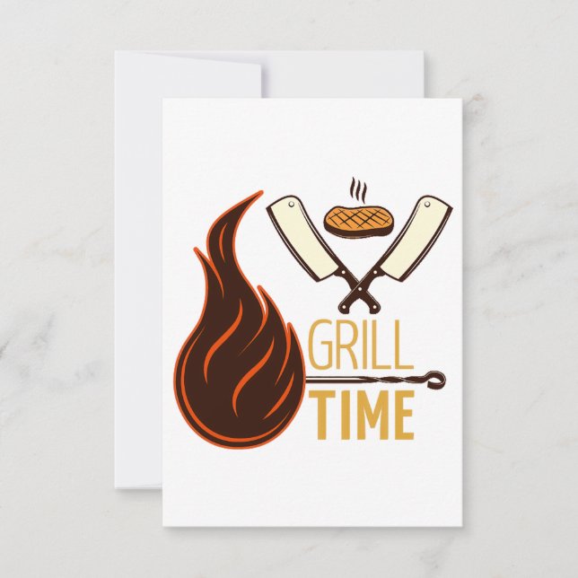 Carte d'invitation BBQ (Devant)