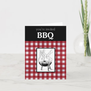Carte d'invitation BBQ