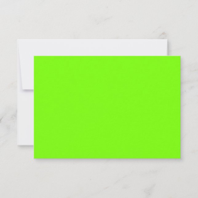 carte d'invitation blanche fluorescente (Devant)
