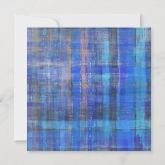 Carte d'invitation bleue Abstraite