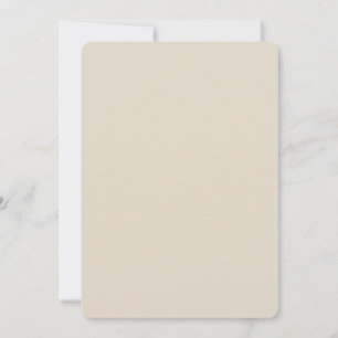 Carte d'invitation Bone White Roundé