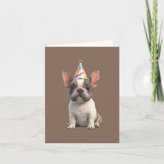 Carte d'invitation Bouledogue Français