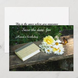Carte d'invitation Bouquet d'été