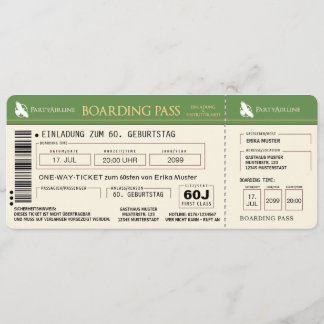 carte d'invitation cool pour 60 ans