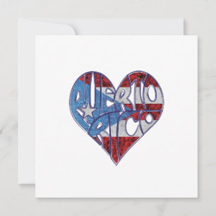 Carte d'invitation d'amour de Porto Rico