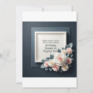 CARTE D'INVITATION D'ANNIVERSAIRE