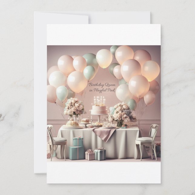 CARTE D'INVITATION D'ANNIVERSAIRE (Dos)