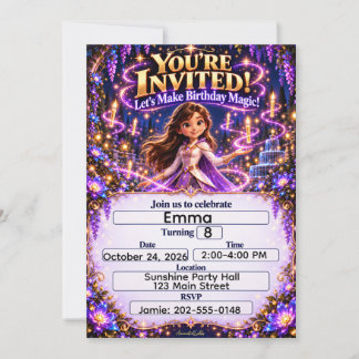 Carte d'invitation d'anniversaire AnimatedLabbs No