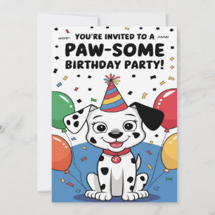Carte d'invitation d'anniversaire personnalisée Da