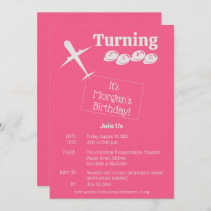 Carte d'invitation d'anniversaire personnalisée de