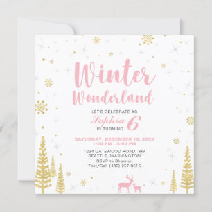 Carte d'invitation d'anniversaire pour fille - Pay
