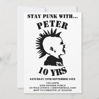 CARTE D'INVITATION D'ANNIVERSAIRE POUR GARÇONS RES